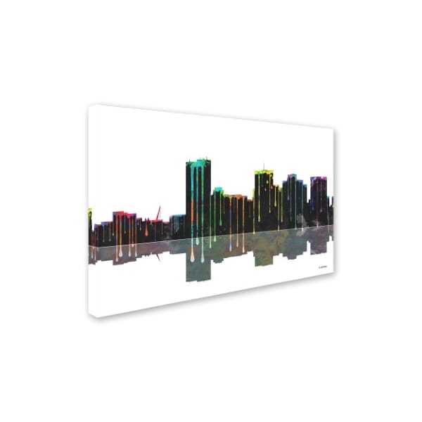 Marlene Watson 'Phoenix Arizona Skyline II' Canvas Art,30x47